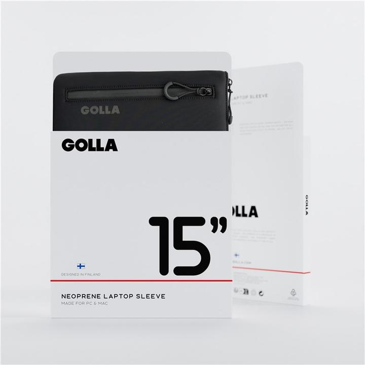 Actual product image Golla Set of backpack and laptop sleeve 15 inch, Black