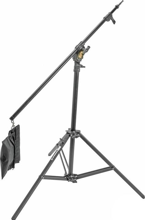 Immagine prodotto Avenger Treppiede Baby Steel Combi Boom, alluminio, con gamba di livellamento e sacco di sabbia, nero (413.21 cm, 10 kg)
