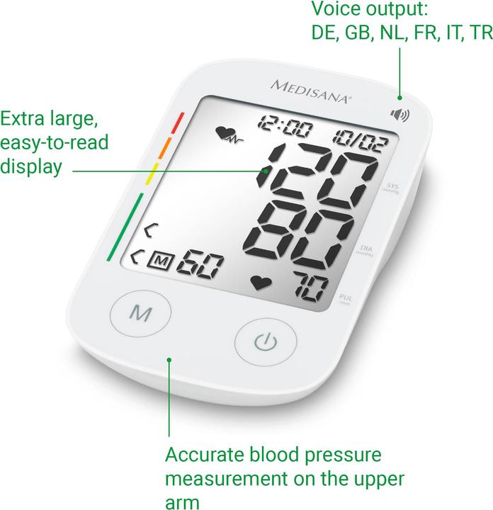 Actual product image Medisana BU 535 Voice (Blood pressure monitor upper arm)
