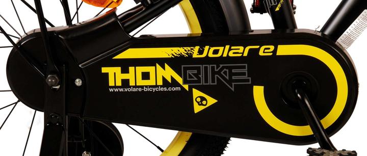 Image du produit Volare Vélo enfant Thombike - Garçons - 18 pouces - noir-jaune - freins à deux mains (18")