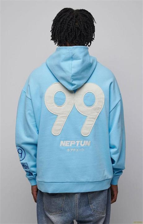 Actual product image Hunter x Hunter jumper à capuche Graphic Blue (S) (S)