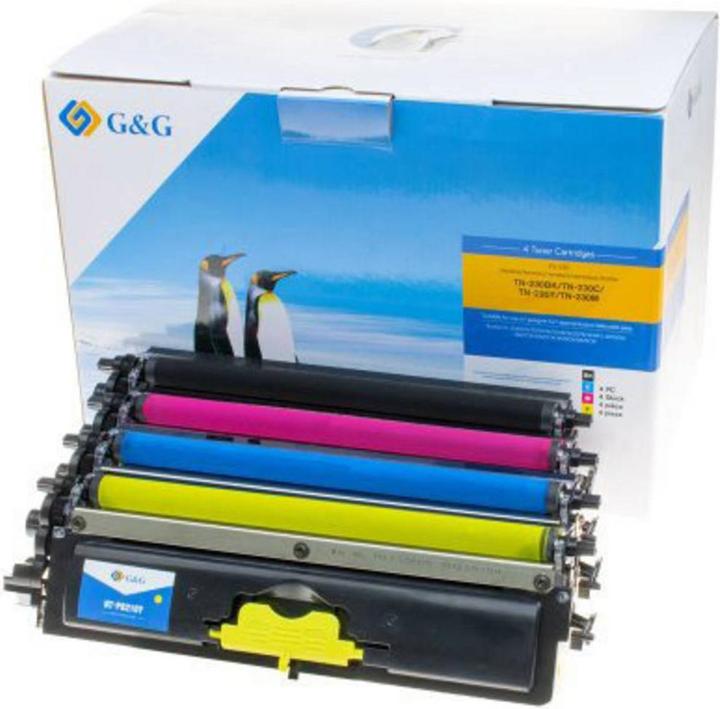 Produktbild Toner-Dumping G&G Toner kompatibel zu Brother TN-230 Schwarz Cyan Magenta Gelb - Tonereinheit (M, C, Y, BK)
