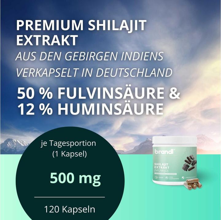 Produktbild Brandl Shilajit Extrakt (1 Stück, Kapseln, 75 g)