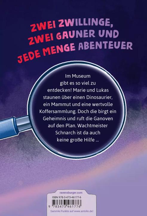 Productafbeelding Ravensburger Die Jagd nach dem magischen Detektivkoffer, Band 5: Goldraub im Museum (Duits, Cally Stronk, Patrick Fix, 2022)