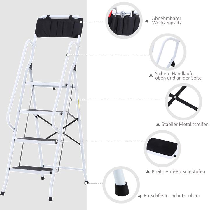 Produktbild Homcom Trittleiter (Trittleiter, 50 cm)