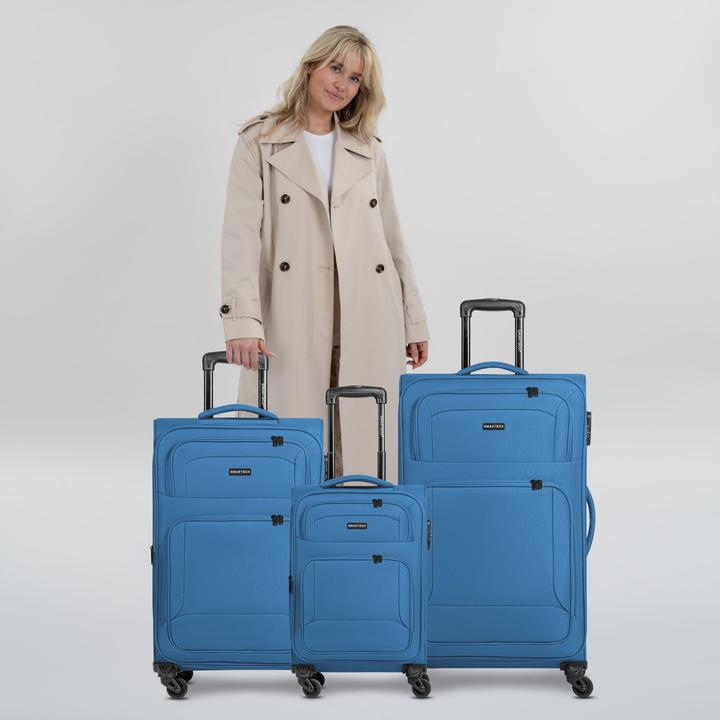 Actual product image Smartbox Edition 04 4-wheel suitcase set, 3-piece with stretch fold (209 l, XL (from 140l))