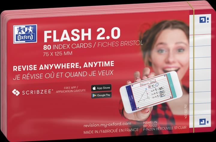 Image du produit Oxford 80 flashcards FLASH 2.0 - 7 (A7, 80 x)