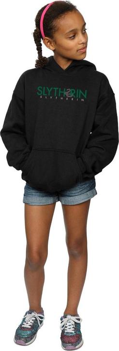 Image du produit - Sweat à capuche SLYTHERIN TEXT - Fille (128)