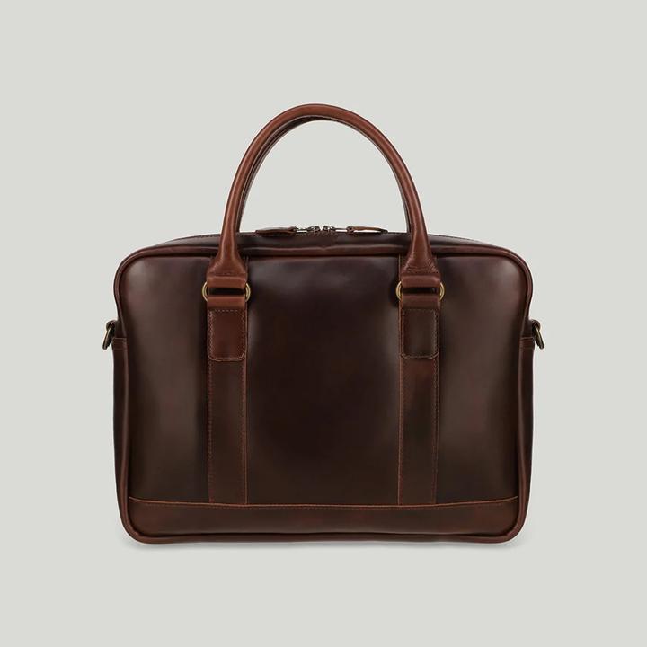 Actual product image Buckle & Seam Everett Briefcase Brown/Dots
