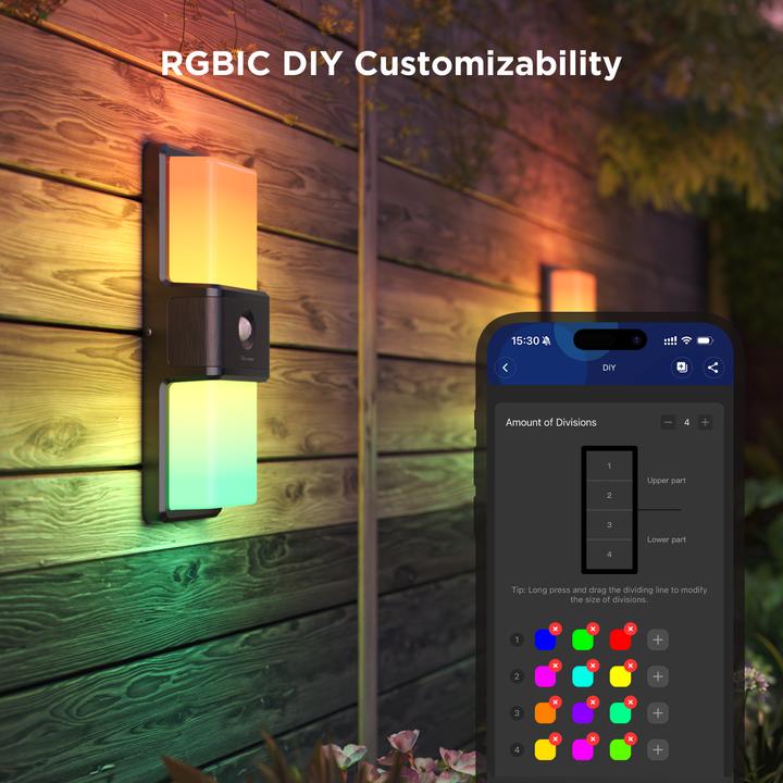 Produktbild Govee Smart Outdoor Wall light (1500 lm, IP65)