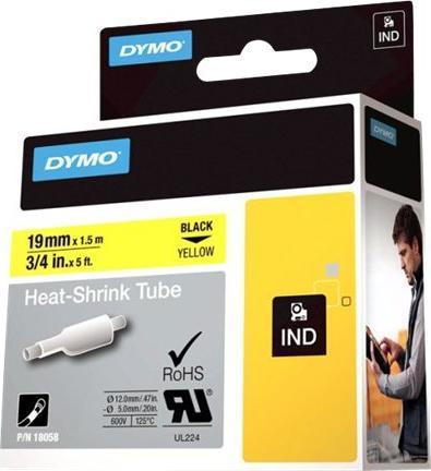 Produktbild Dymo Heissschrumpfschlauch ID1 19mm gelb (1.90 cm, Gelb)