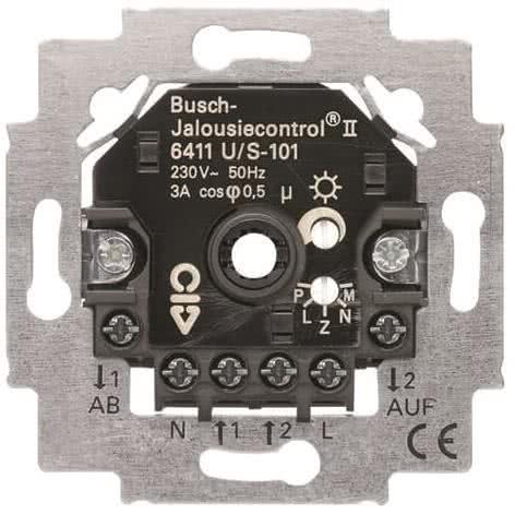 Produktbild Busch-Jaeger UP Jalousie-Control II 6411U/S-101 mit Sensorauswertung 2Schliesser 690V