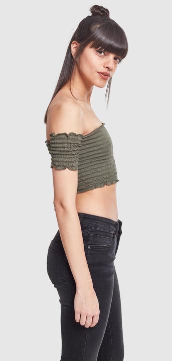 Immagine prodotto Urban Classics Top donna con spalla fredda accorciata e fumo (L)