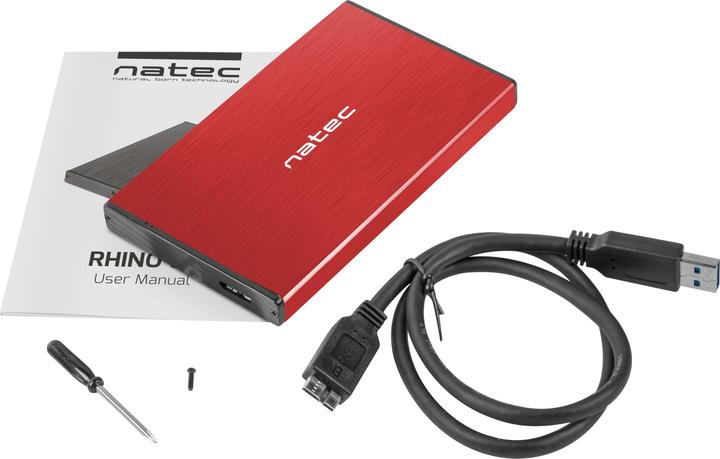 Actual product image Natec Rhino GO HDD / SSD Enclosure 2.5 inch (2.5")