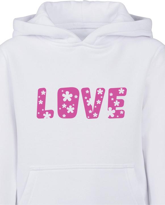 Immagine prodotto Merchcode Valentines Day - Felpa con cappuccio Flowers Love Basic - 174577 (122, 128)