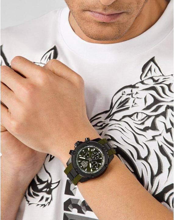 Immagine prodotto Plein Sport PSDBA0223 Cronografo Hurricane 44mm 5ATM (Orologio da polso analogico, 44 mm)
