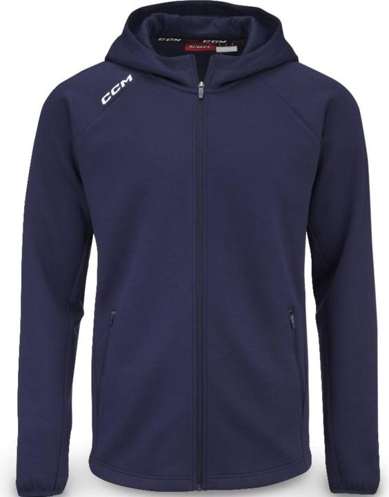 Produktbild CCM Kapuzenpullover mit durchgehendem Reissverschluss (Schwarz, S) (S)