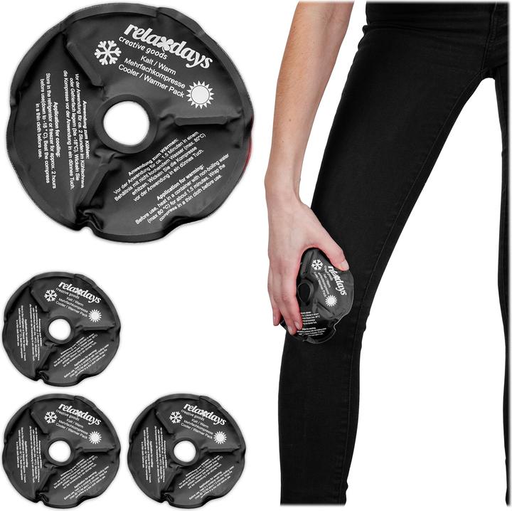Produktbild Relaxdays 4x Knie-Kühlpads (4 x, 110 g)