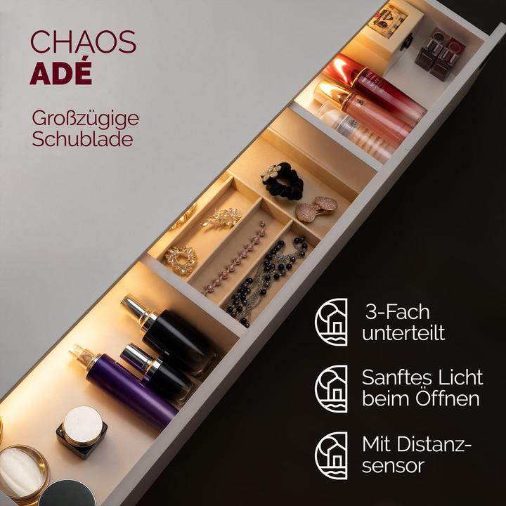 Image du produit Casaria Coiffeuse (108 x 40 x 140 cm)