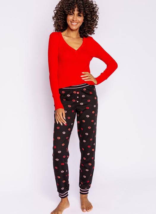 Actual product image Pj Salvage Pyjama bottom "Be mine" black/small patterned (XS)