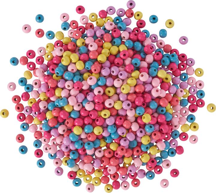 Produktbild VBS XXL Holzperlen "Farbmix", Ø 10 mm, 250 g