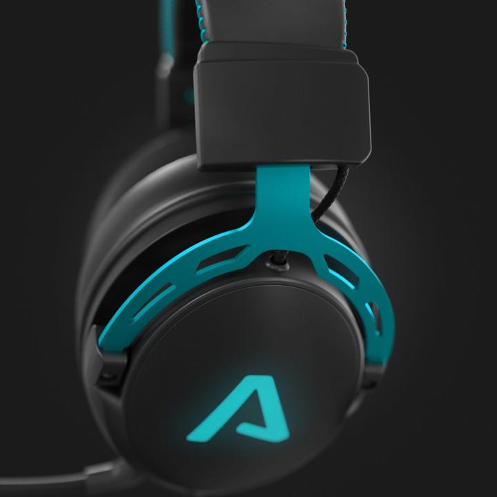Actual product image Lamax LMXHDE1 headphones/headset Wired Head-band Gaming Black (Cable)