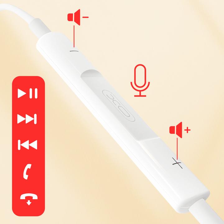 Actual product image xO wired earphones EP71 Lightning white (Cable)