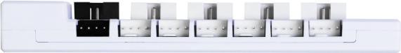 Actual product image Lian-Li EDGE HUB, 4x USB, 6x PWM - weiss (4 Fan)