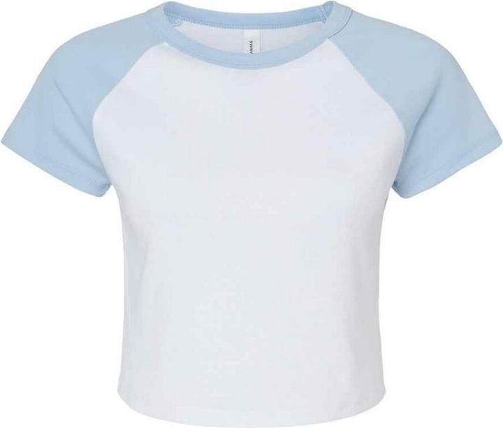 Bella Canvas kurzes TShirt Raglanärmel