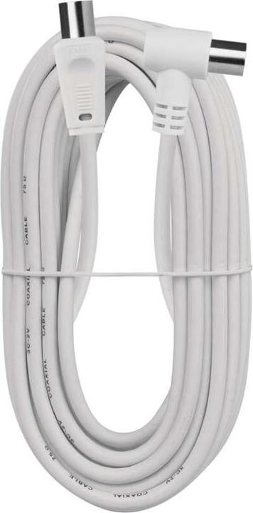 Image du produit Emos Câble coaxial d'antenne, blindé 10m - fiche coudée (Câble d'antenne)