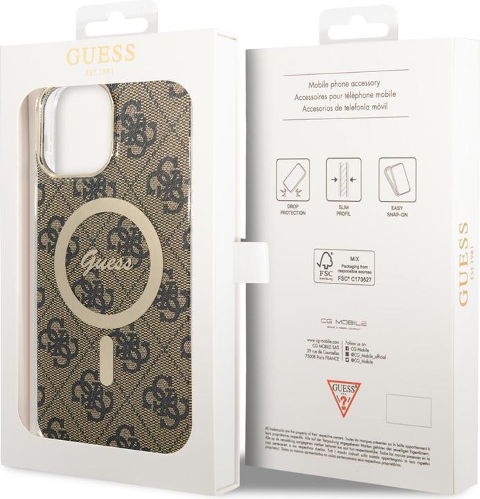Produktbild Guess GUHMP13XH4STW iPhone 13 Pro Max 6.7" br?zowy/brown hardcase 4G MagSafe (Apple iPhone 13 Pro Max)