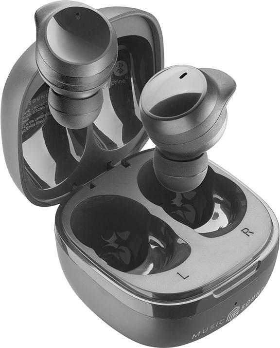 Produktbild Cellularline Music Sound Flow Kabelloses In-Ear-Headset Musik und Bluetooth-Anrufe Schwarz (keine Geräuschunterdrückung, 25 h, Kabellos)