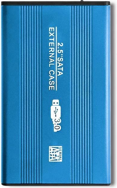 Actual product image Qoltec External Hard Drive Case HDD/SSD 2.5" SATA3 USB 3.0 Mėlyna (0.42 m, USB)