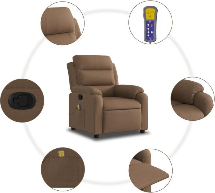Actual product image VidaXL Fabric massage chair