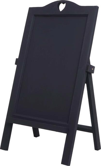 Produktbild Swisshandel24 Werbetafel, Aufsteller Kreidetafel, 66x39x33cm Shabby-Look Vintage - dunkelgrau (66 x 39 x 33 cm)