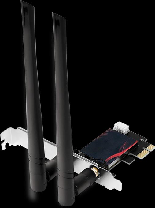 Produktbild LogiLink PCI-Express Karte, WI-FI 6E &, BT5.0 (PCI-E x1)