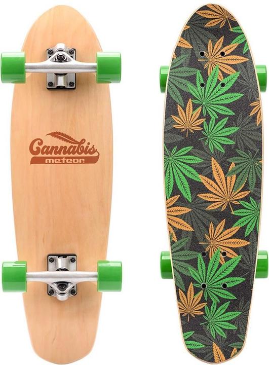 Image du produit Ty Meteor Cannabis Skateboard Vert-Brun-Orange 22595 (27.95")