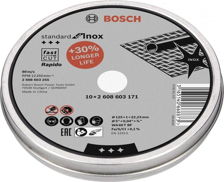 Actual product image Bosch Professional Zubehör PRO Stainless Steel and Metal cutting disc, 125 x 1 x 22.23 mm