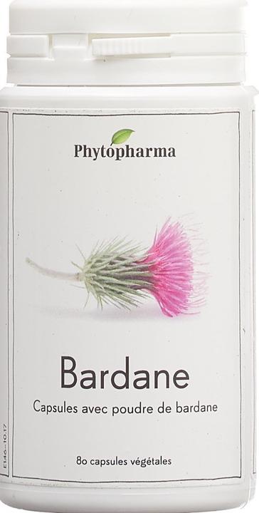 Actual product image Phytopharma Burdock capsule 350 mg (1 Piece, Capsules, 62 g)