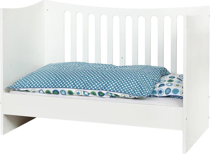 Produktbild Manis-h Manis h Babybett mit hoehenverstellbarer Boden Snow white (60 x 120 cm)