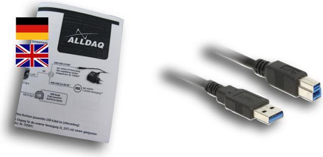 Actual product image Allnet ALLDAQ ADQ-USB 3.0-ISO / USB 3.0 SuperSpeed isolator up to 1kV, ext. supply: 5VDC