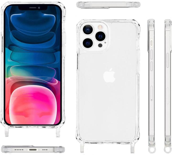 Actual product image Nalia Clear cover with chain to hang around