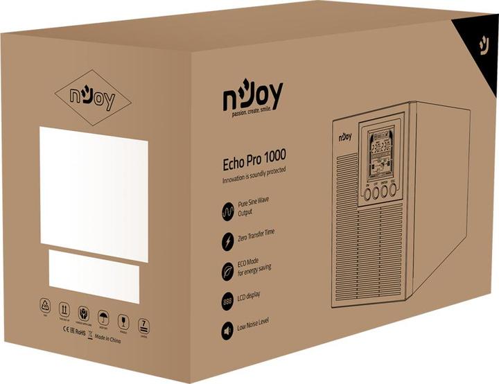 Image du produit Njoy Echo Pro 1000 (1000 VA, 800 W, Double convertisseur en ligne Onduleur)