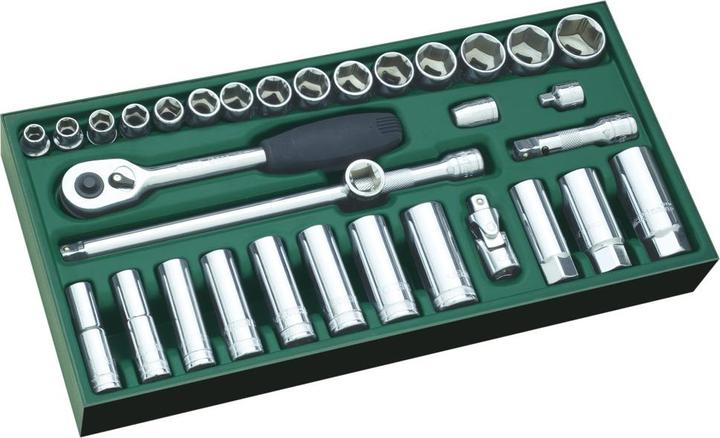 SATA Werkzeugsortiment 3/8" 6kt ES Einlage 33-tlg.