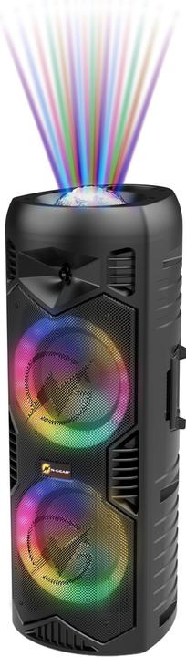 Produktbild N-Gear LGP5150 - Draadloze Bluetooth Party Speaker - Karaoke Set - 1 Microfoon - Discoverlichting - Stealth (3 h, Netzbetrieb)