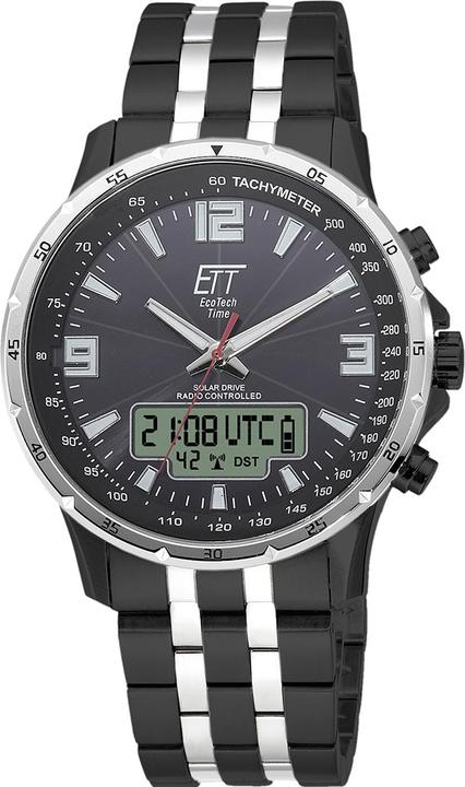 ETT EGS-11568-21M Solar Drive Funk Professional Arctica 43mm (Digitaluhr, Analoguhr, 43 mm)