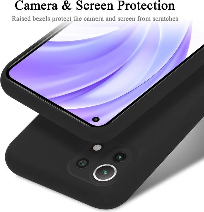 Productafbeelding Cadorabo TPU Liquid Silicone Hoesje voor Xiaomi Mi 11 LITE (4G / 5G) / 11 LITE NE (Xiaomi Mi 11 Lite, Xiaomi Mi 11 Lite 5G, Xiaomi 11 Lite 5G NE)