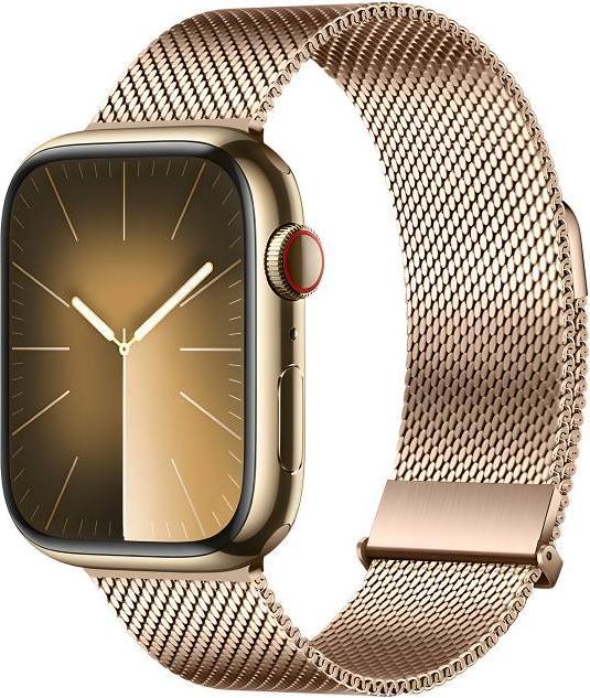 Image du produit Dux Ducis Milanese Pro Bracelet Apple Watch 42/44/45/49MM - Or (45 mm, 44 mm, 42 mm, 49 mm, Acier inoxydable)