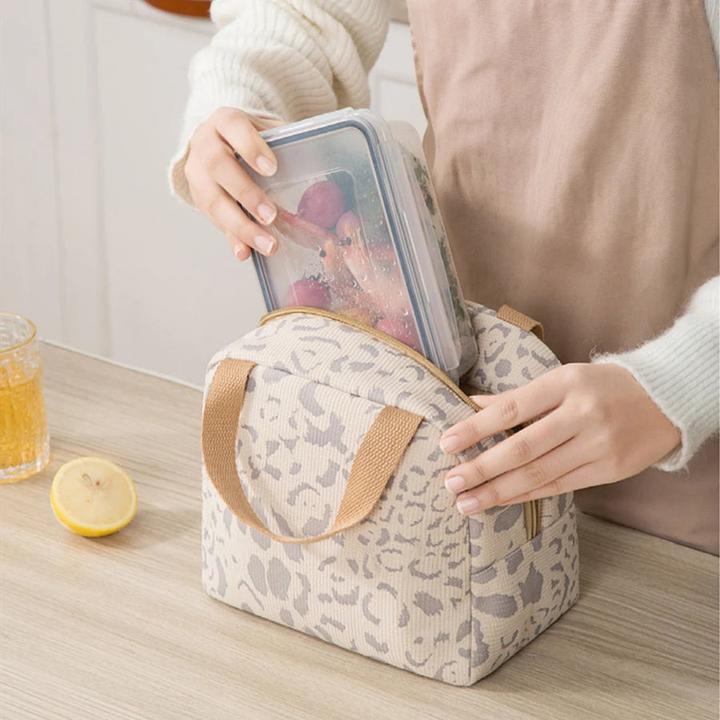 Image du produit Only-Bags.Store Kleine tragbare Thermolunch-Tasche Lebensmittel-Box Kühler Lunch-Box
