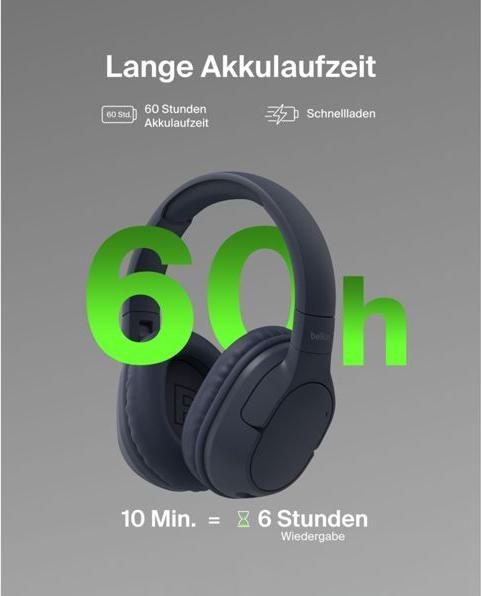 Produktbild Belkin Soundform Surround (NC, 1 h, Kabellos, Kabelgebunden)